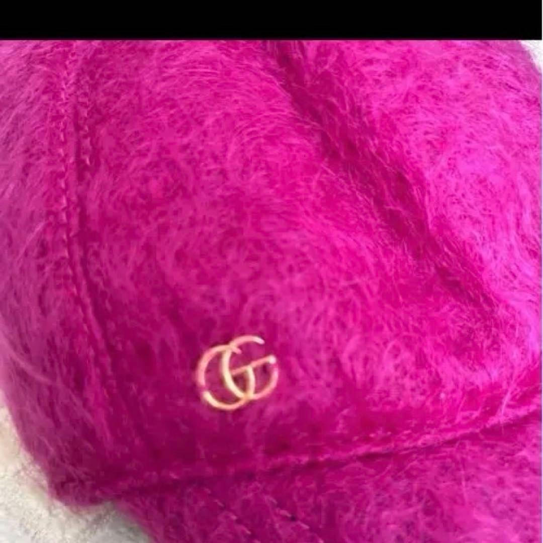 GUCCI ピンク モヘア ファーキャップ GUCCI ピンク www.cosaga.com