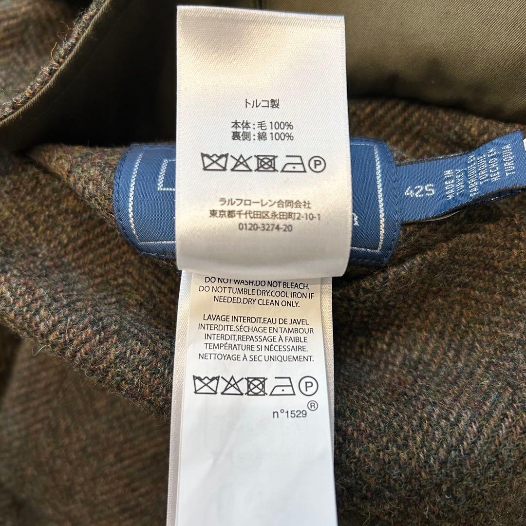 美品 ポロ ラルフローレン リバーシブル ツイード ベンタイル コート