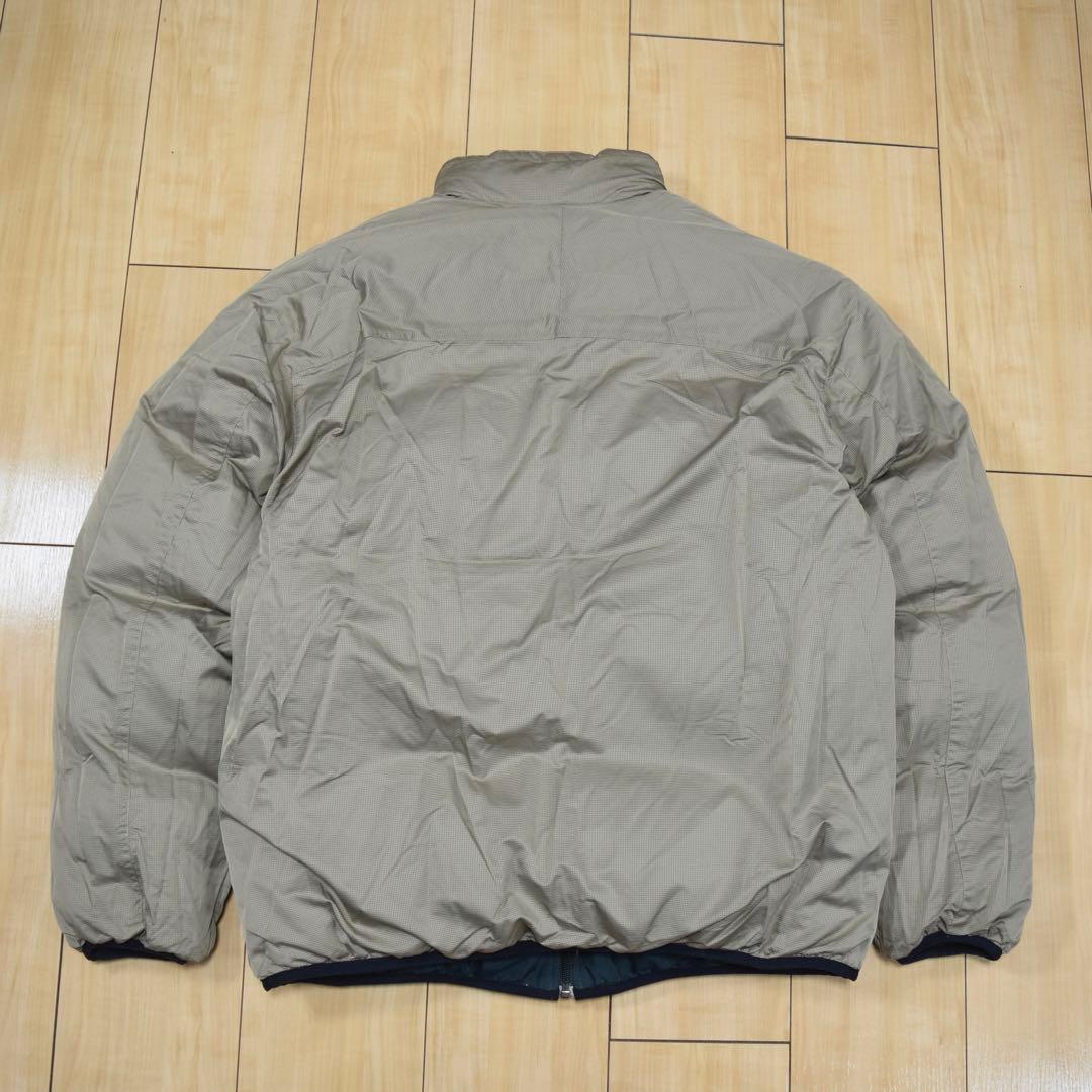 00s NIKE リバーシブル 肉厚ダウンジャケット グラフチェック ベージュ