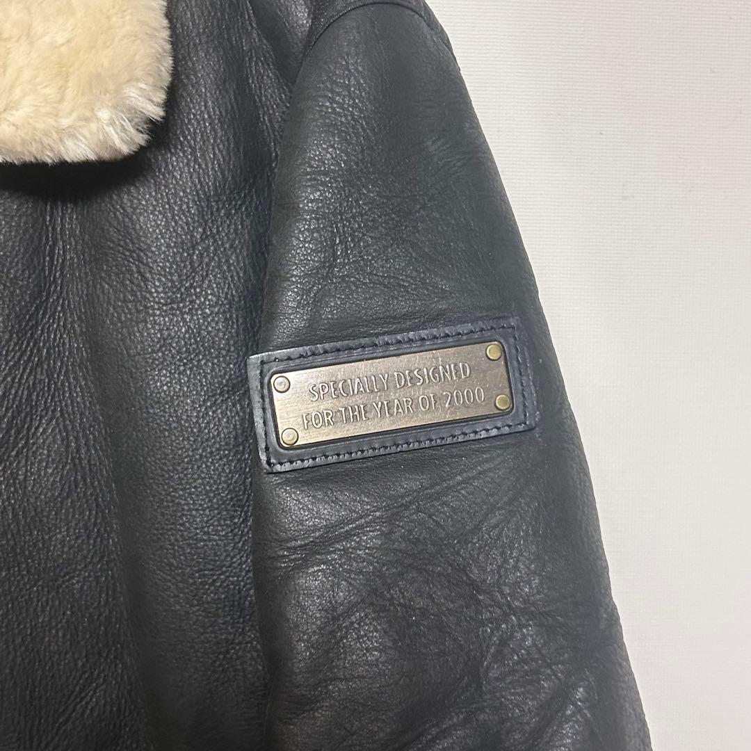 2000年 サントリー ボスジャン B-3 カウレザージャケット 牛革 - メルカリ