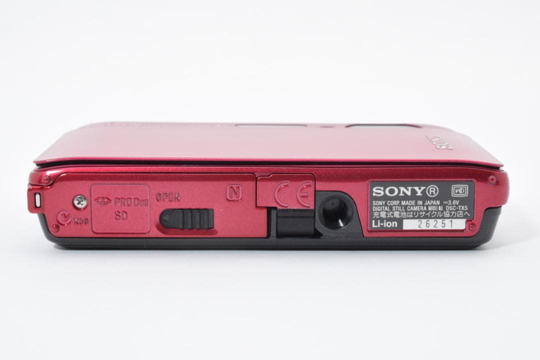 《 美品 》 ソニー　SONY Cyber-shot DSC-TX5 レッド
