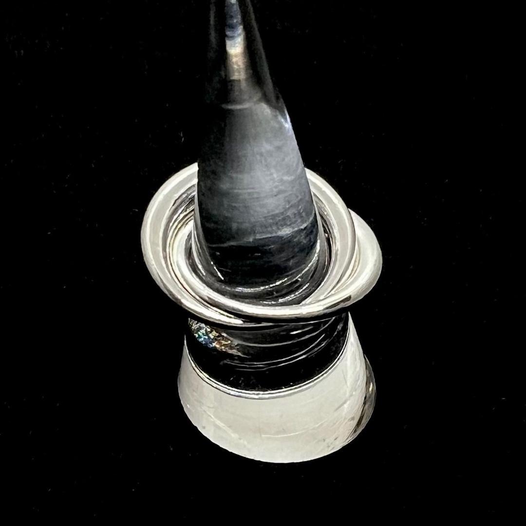 希少✨ジョージジェンセン ダブルリング 447 ルナ シルバー925 8号