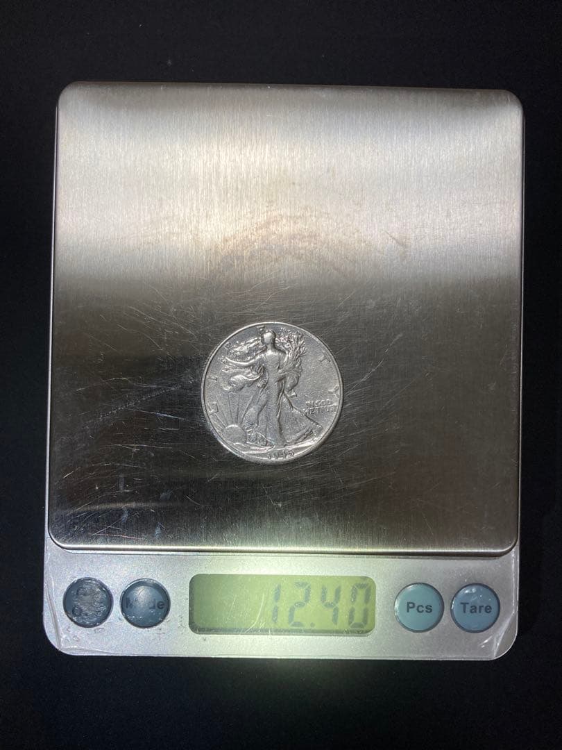 《アメリカ》ウォーキングリバティハーフダラー銀貨3枚組(1943、44、45)