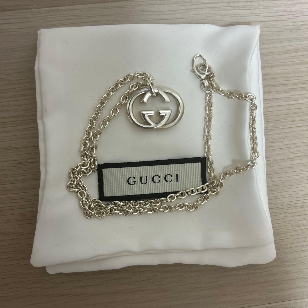 GUCCI ダブルGロゴ ネックレス - メルカリ