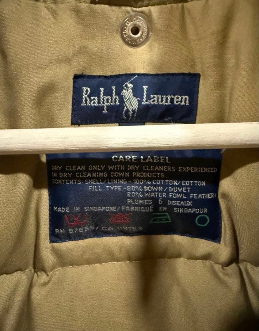 Ralph Lauren モッズコートダウンジャケット フード取り外し可能 M