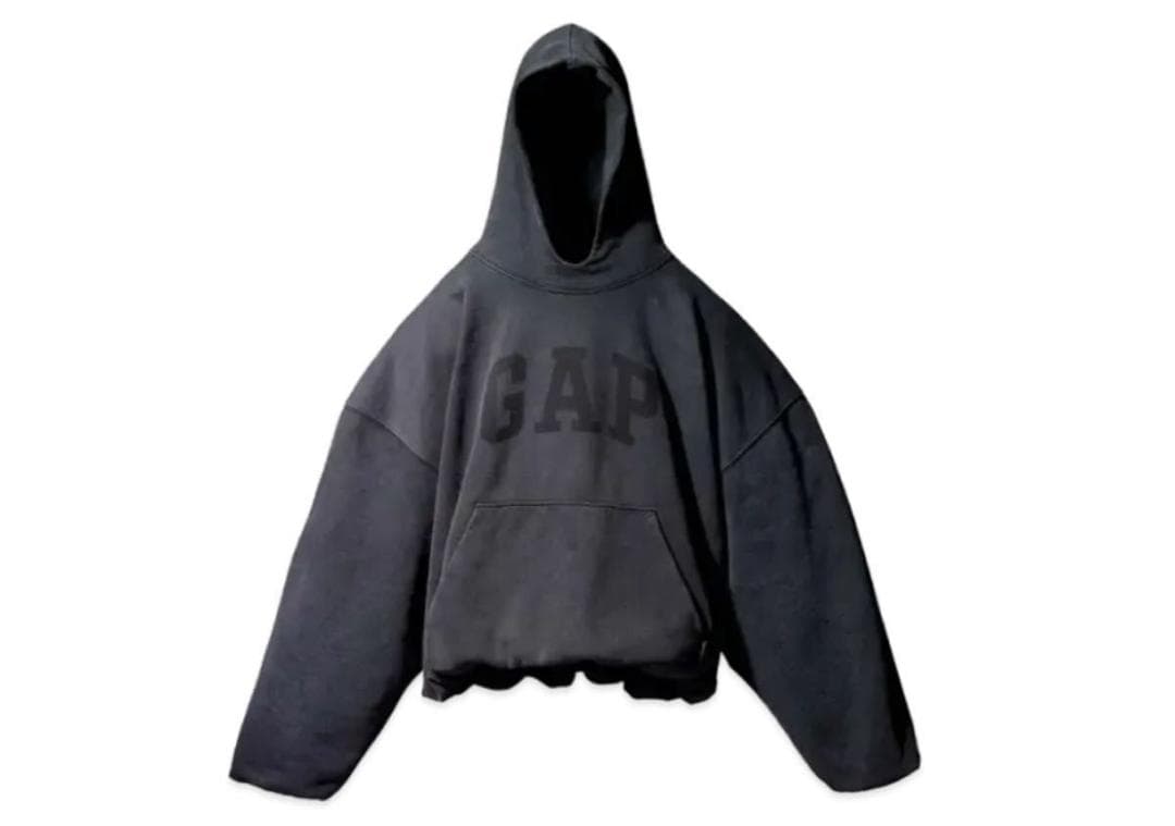トップス YEEZY GAP DOVE HOODIE WASHED BLACK Yeezy Gap By Balenciaga】Dove Hoodie Washed Black / 追跡付 (YEEZY