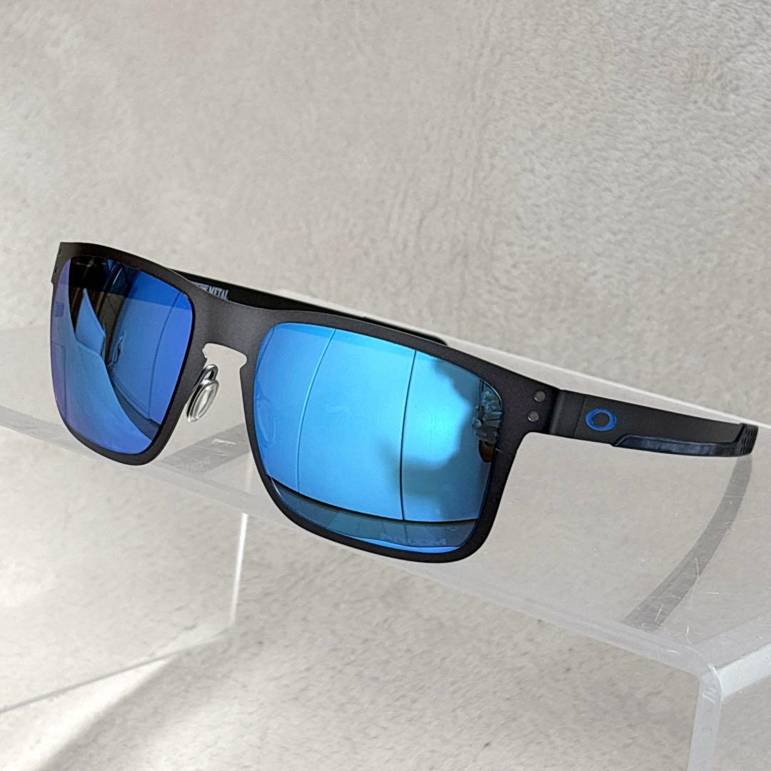 専用 国内正規品 オークリー Oakley OO4123 holbrook Holbrook™ Metal Prizm Sapphire Polarized Matte Gunmetal アイウェア