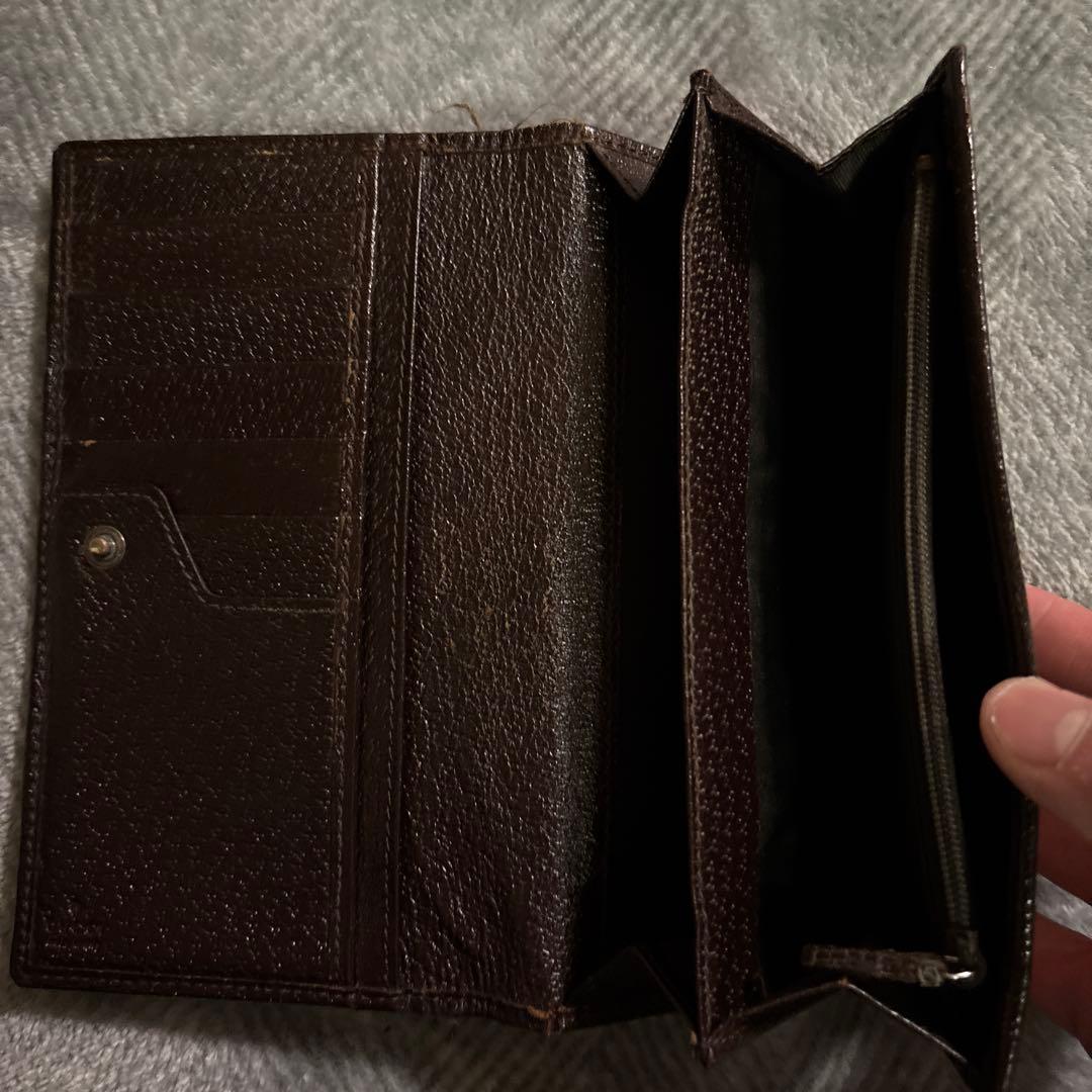 GUCCI長財布 ブラウン - メルカリ
