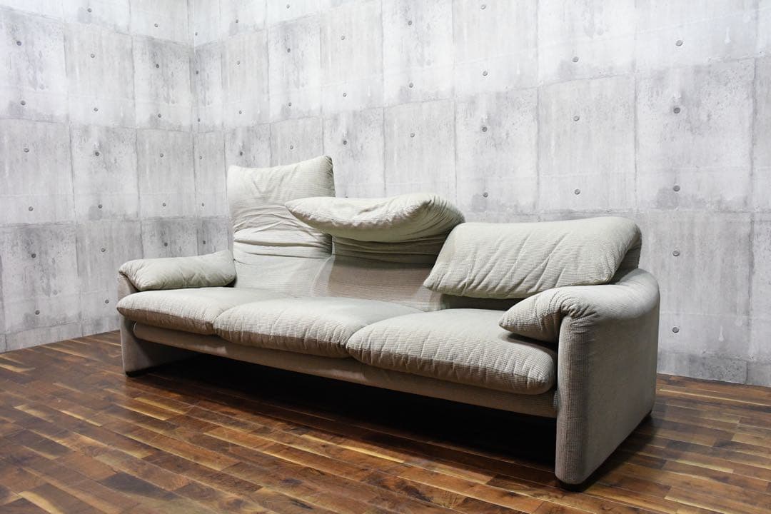 CCC1 Cassina カッシーナ 675 マラルンガ 3人掛けソファ Cassina（カッシーナ）675-3P MARALUNGAマラルンガソファ 3人掛