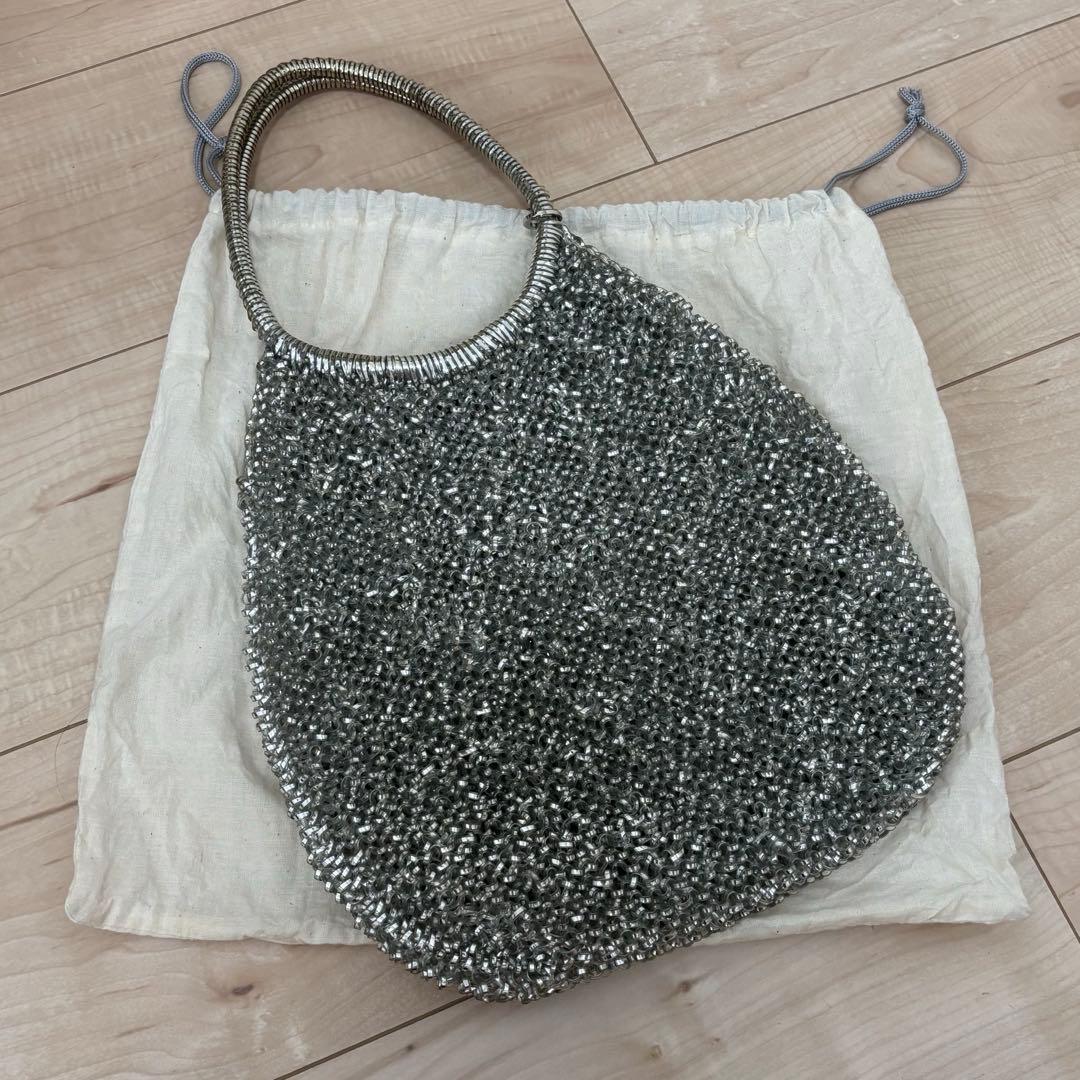 ANTEPRIMA シルバー ワイヤーバッグ ラウンド 縦型スタンダード