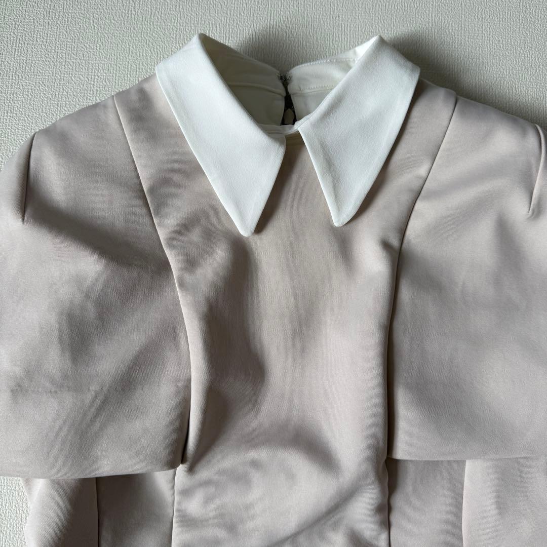 長澤まさみさん着用✨】CELFORD 襟付きポンチセットアップ 38ベージュ