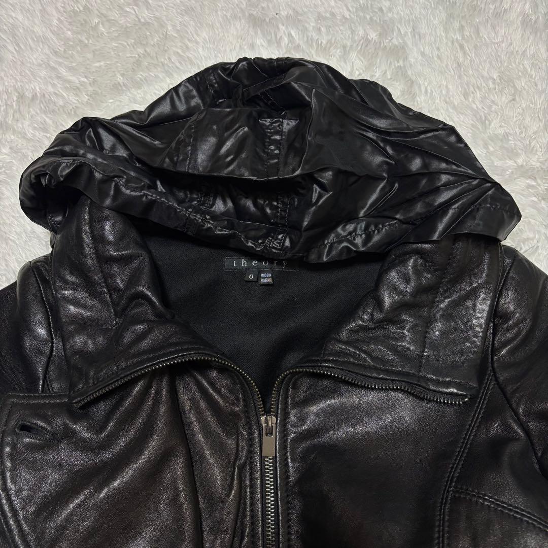 GRICO 様専用 theory シングル ライダース ラム レザー ブルゾン