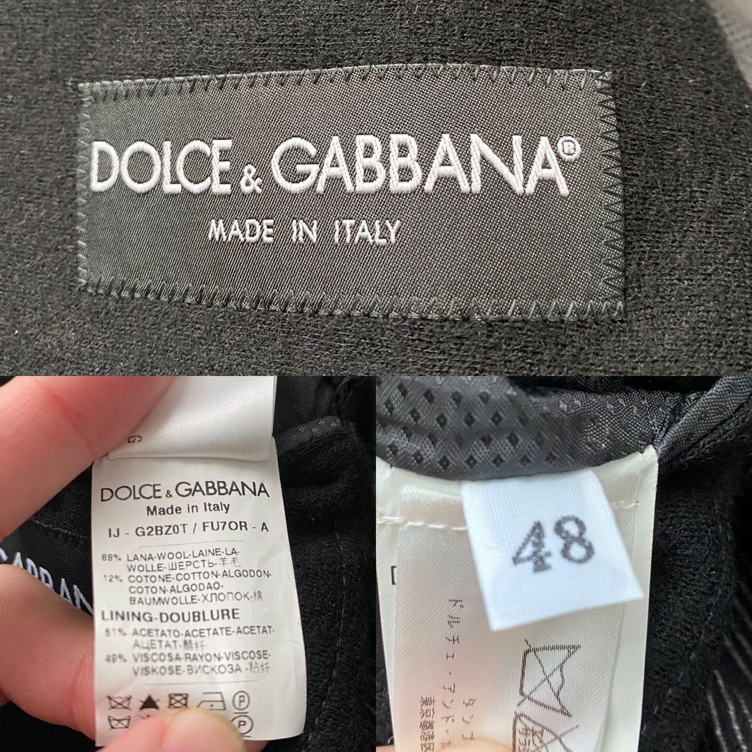 希少】 ドルチェ＆ガッバーナ アンコンジャケット 銀ボタン ブラック