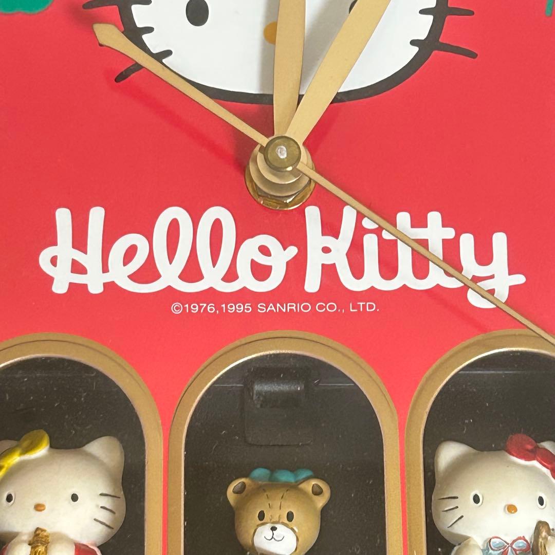 サンリオ キティちゃん 掛け時計 からくり時計 レトロ 1995年 - メルカリ