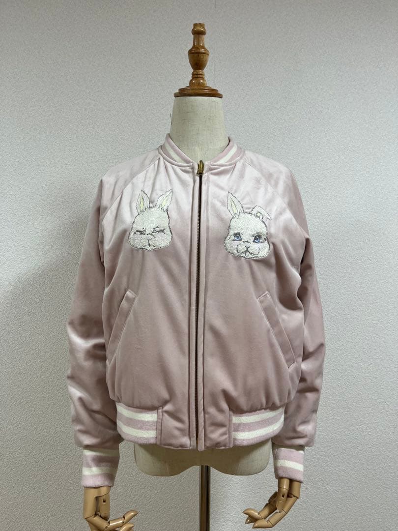 franche lippee あっぷっぷうさぎ スカジャン 個性派ガーリー franche lippee あっぷっぷうさぎ スカジャン 個性派ガーリー