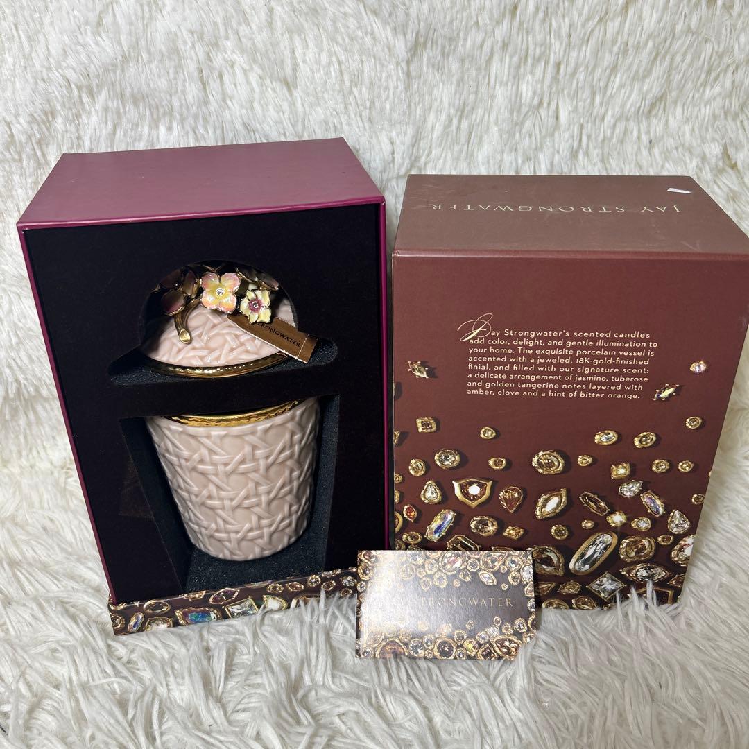 未使用　Jay Strongwater ライリー アジサイ フローラキャンドル Amazon.co.jp: Jay Strongwater ライリー アジサイ フローラキャンドル