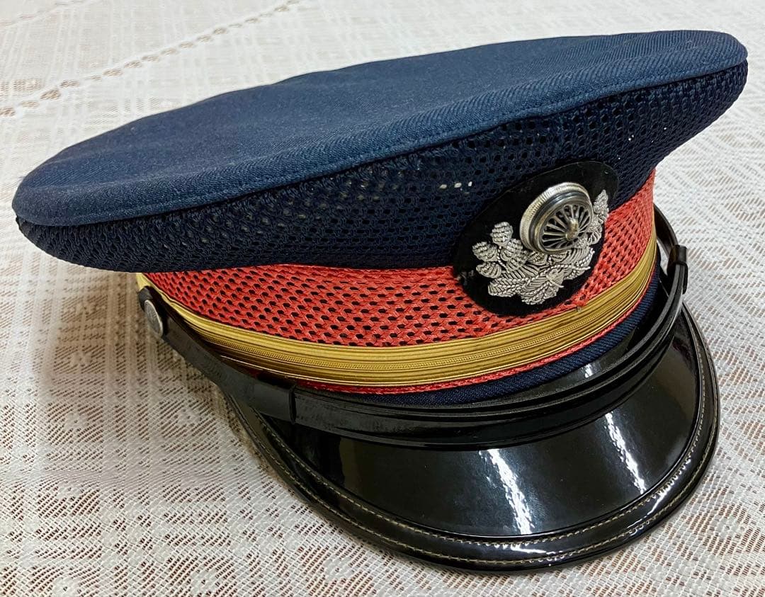 当時物 国鉄 助役制帽◆鉄道 帽子 3号形◆日本国有鉄道 記名あり そ 鉄道グッズ：国鉄(日本国有鉄道)3号形 昭和40年度 鉄道帽子 国鉄制帽