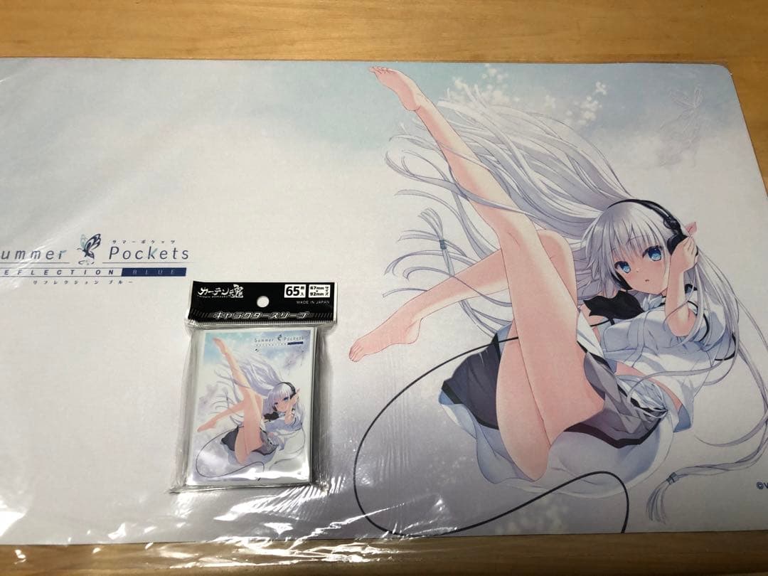 サマーポケッツ 鳴瀬しろは カードスリーブ 、マットカーテン魂 サマポケ Summer Pockets REFLECTION BLUE]スリーブ（鳴瀬しろは／イメージ