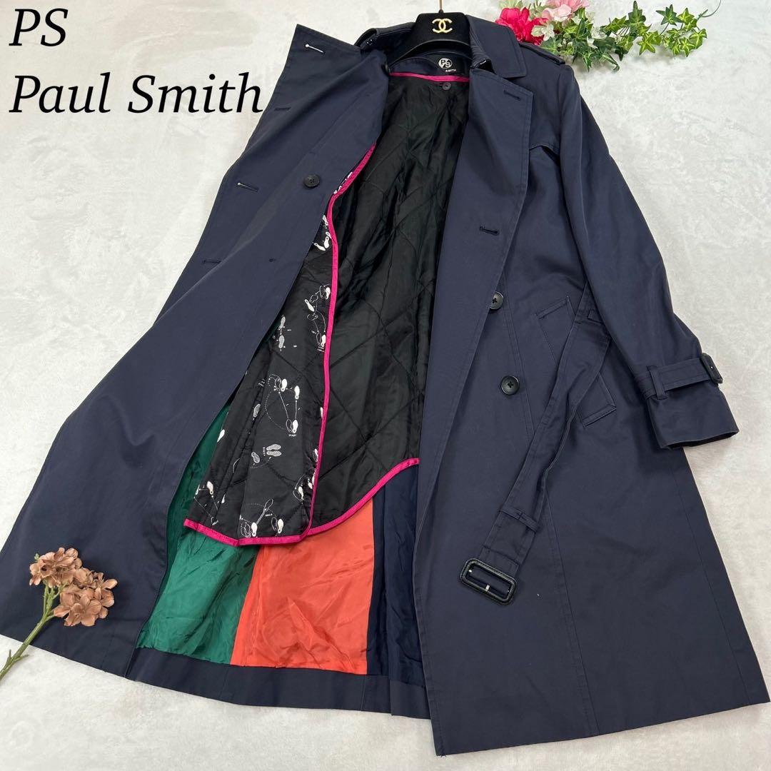 J898 M ピーエスポールスミス ベルト トレンチコート ブラック
