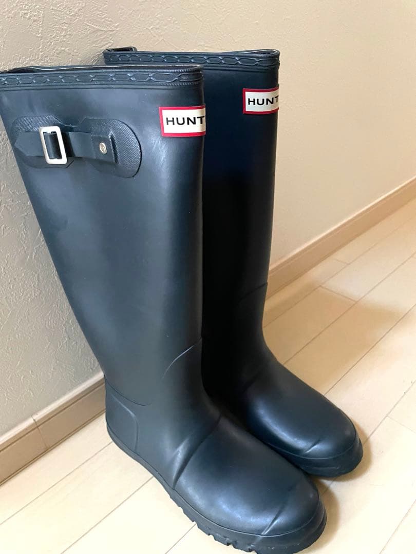【希少】ハンター / オリジナル ネオプレーン　ネイビー　UK7/26cm 冬用 メンズ オリジナル ネオプレン チェルシー ブーツ - ブラック