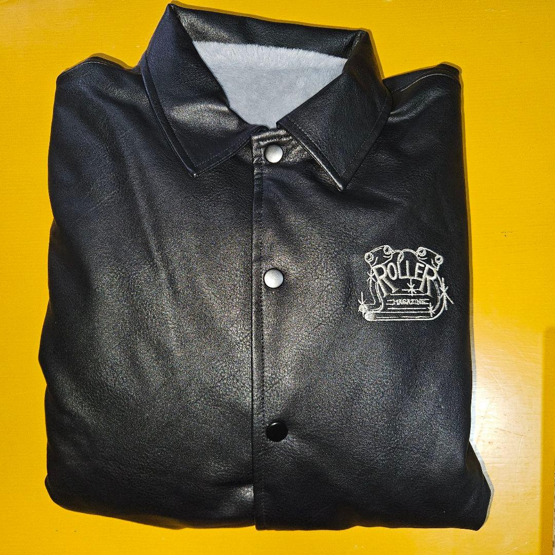 ROLLER FAKE LEATHER COACH JACKET M 最安