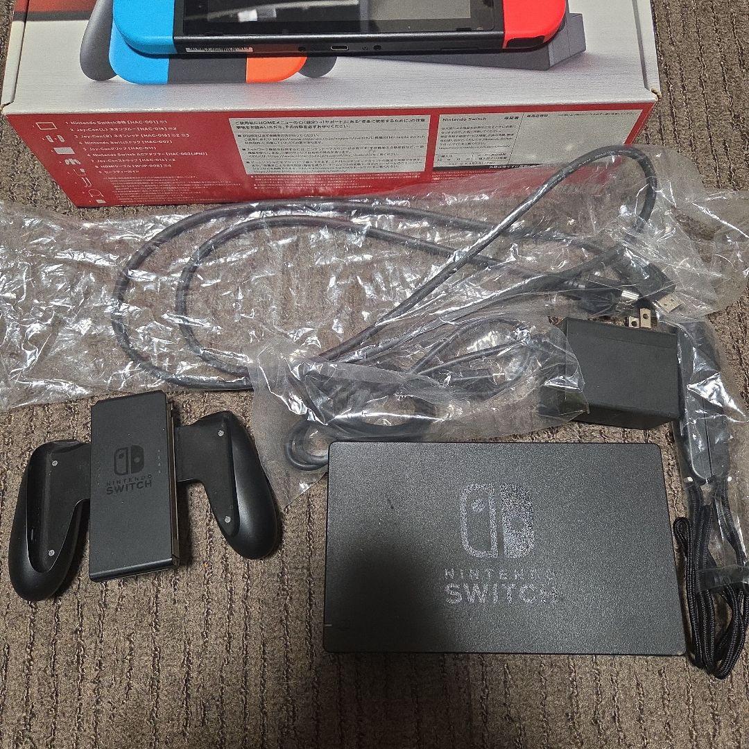 Nintendo Switch 本体 赤/青 Joy-Con 付属品全てありの通販はau PAY