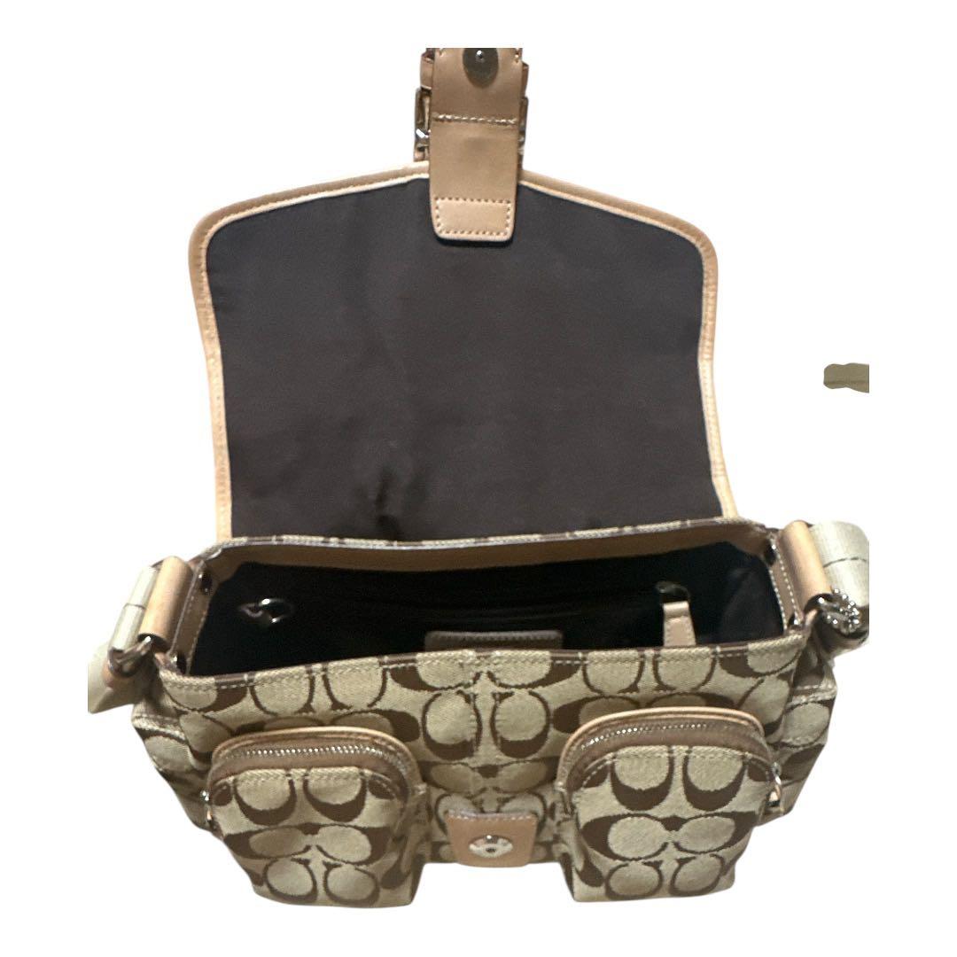 人気✨COACH コーチソーホー6835シグネチャーショルダーバッグ極美品