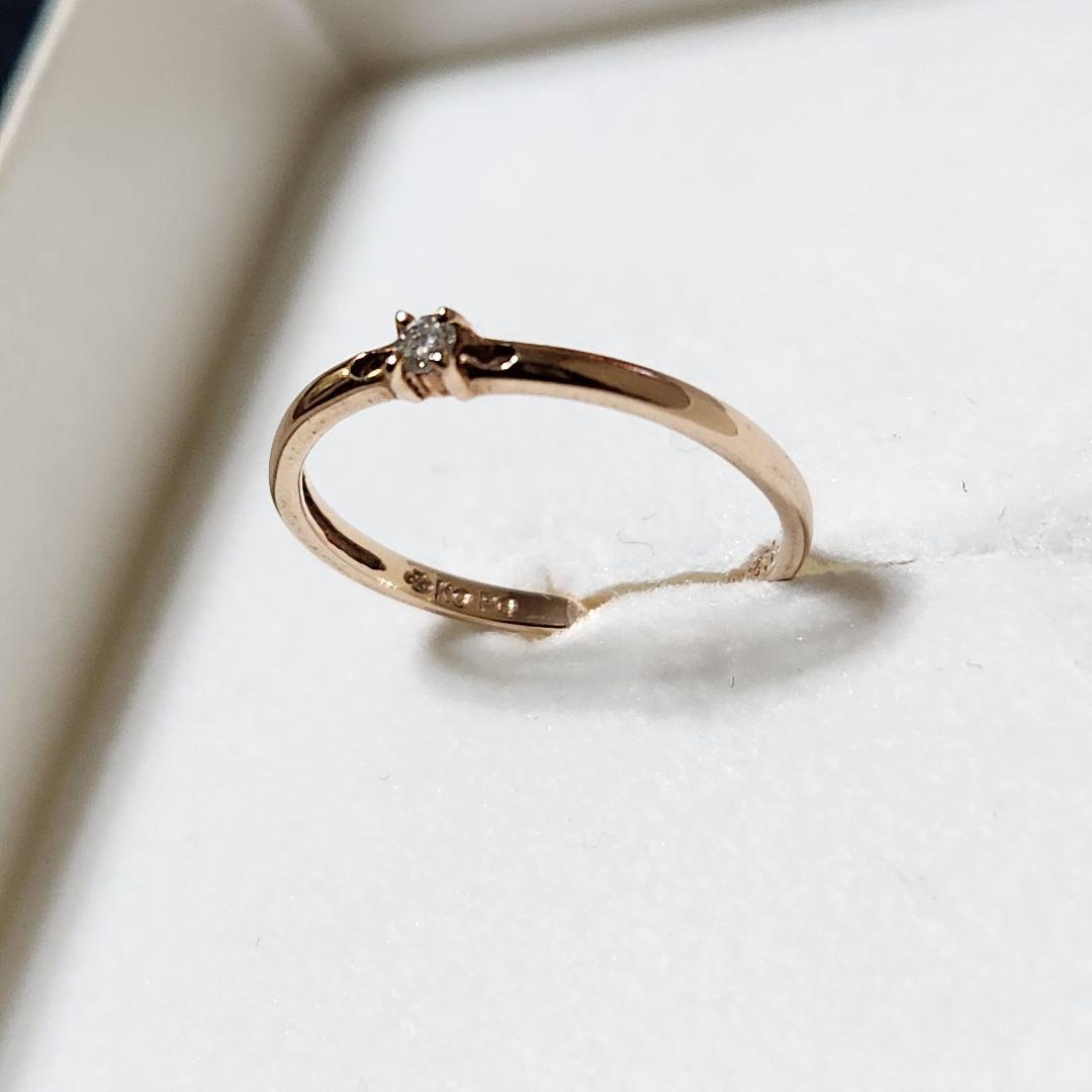 K9PG ピンキーリング 小指 指輪 ダイヤ ゴールド ジュエリーマキ