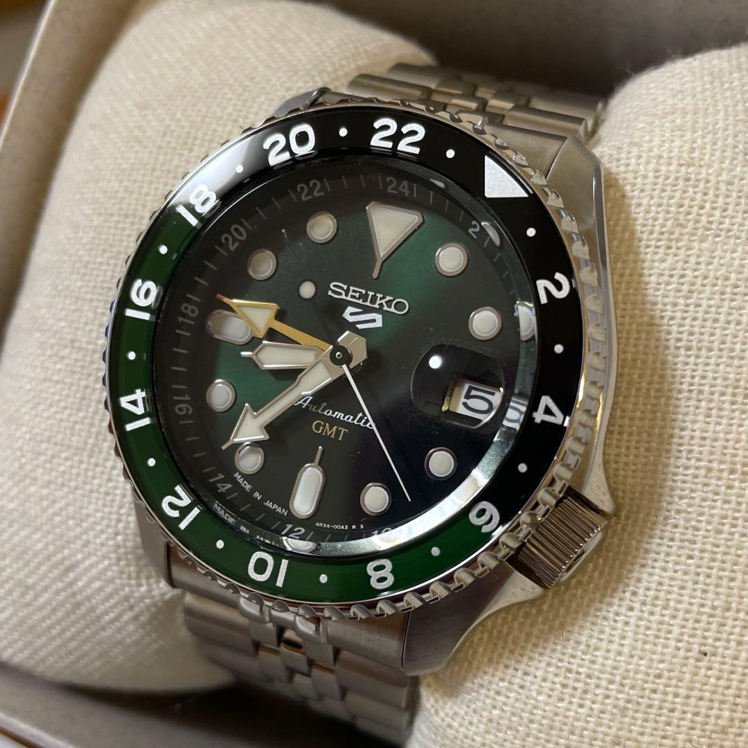 SEIKO 5スポーツ SBSC019 セイコー5 自動巻きGMT 正規品 - メルカリ