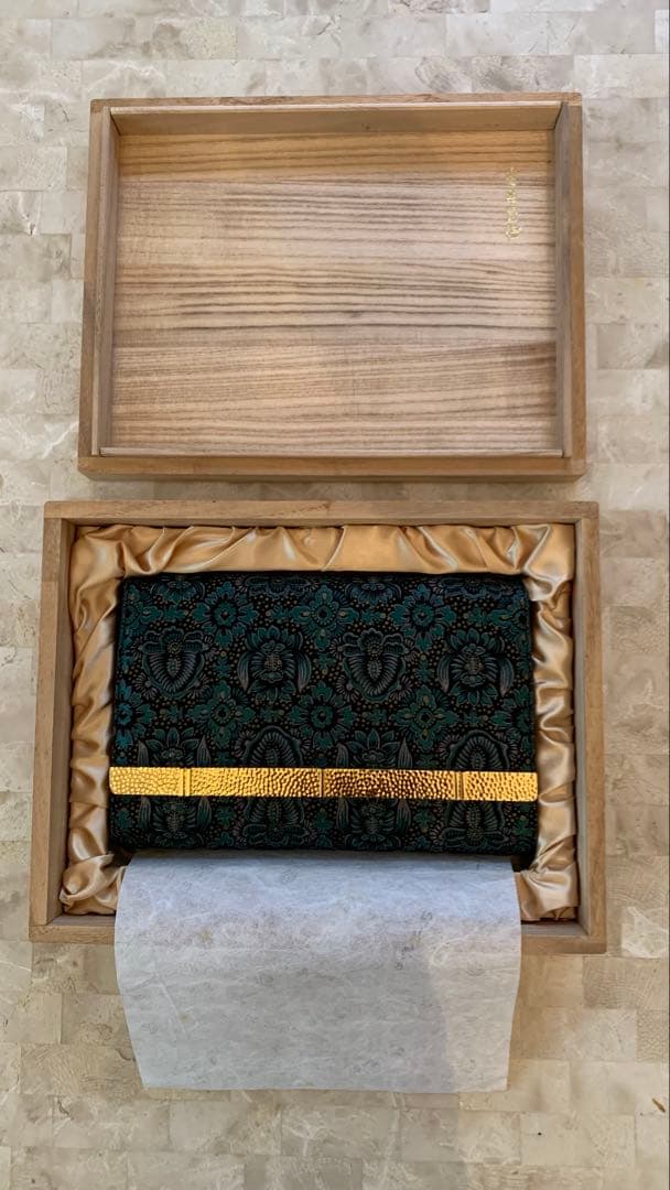 印傳屋 印伝 indeene インディーヌ クラッチバッグ 深緑 - メルカリ