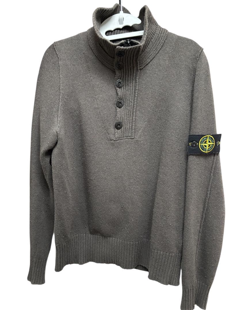 stone  ストーンアイランド ジップニット STONE ISLAND ストーンアイランド ウールニット ハーフジップ (STONE