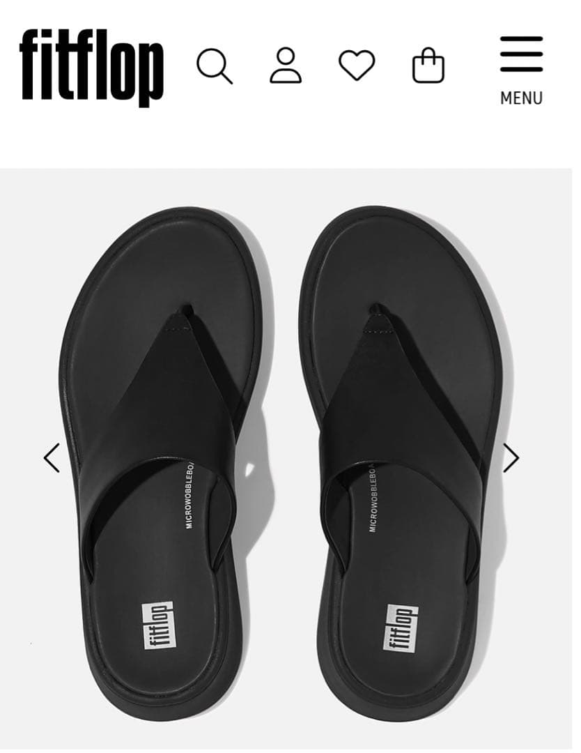 M*i様 【新品未使用】フィットフロップ　トングサンダル　ブラック　レザーUS6 FitFlop（フィットフロップ） 【国内正規品】fitflop サンダル