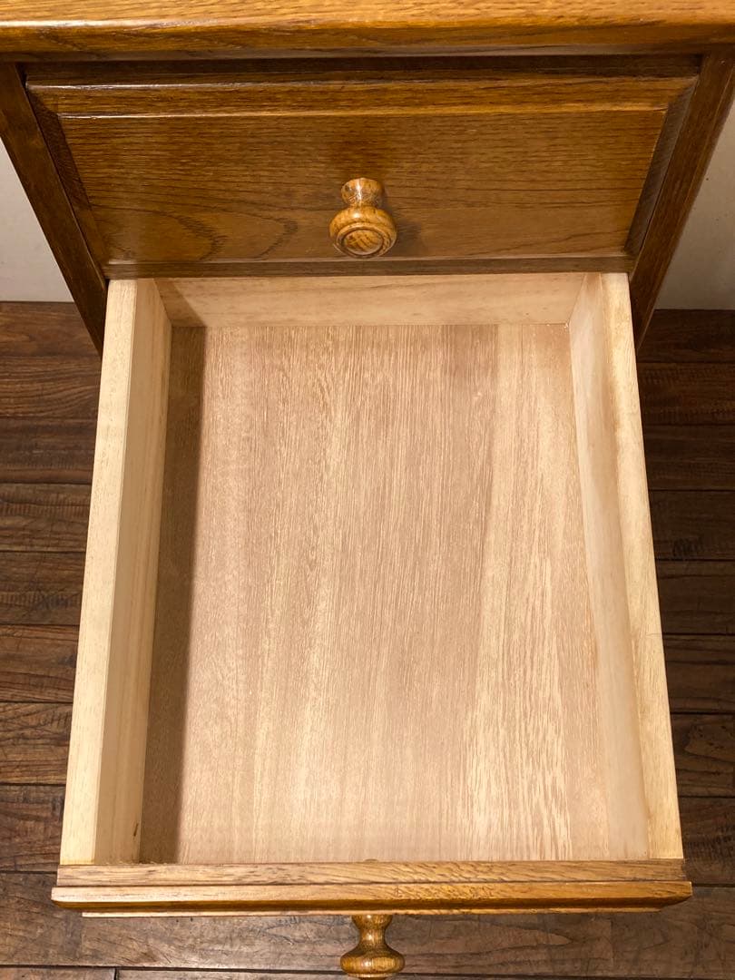 葉山家具 葉山ガーデン オーク材 スリムキャビネット キャスター付