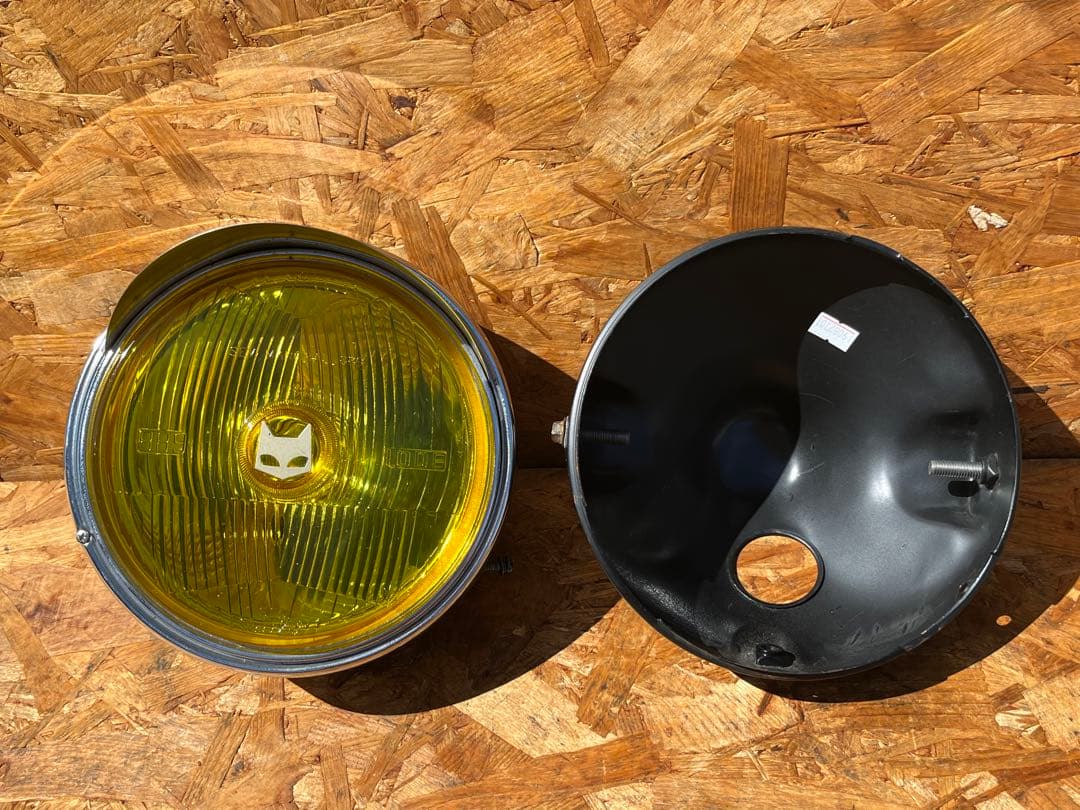 マーシャル 889 ヘッドライト　イエロー　メッキ　ブラック　2個　ライトケース MARCHAL（マーシャル） 【スズキ】 マーシャルヘッドライト889