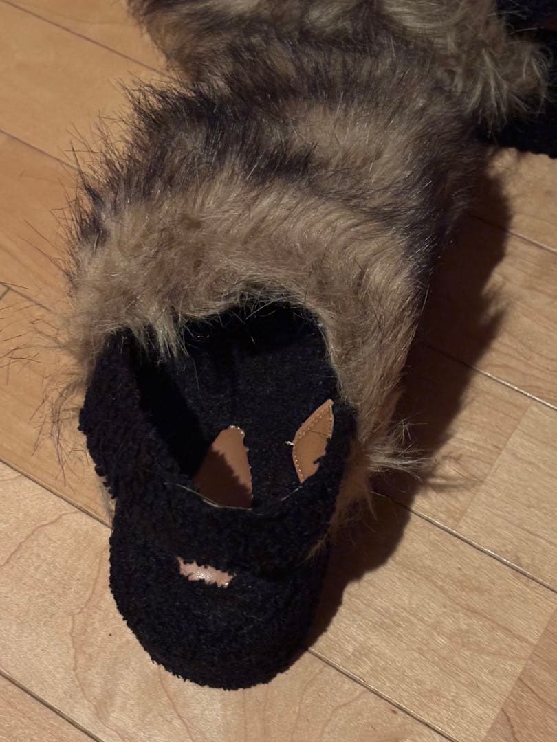 HTH ファーサンダル 秋冬 厚底