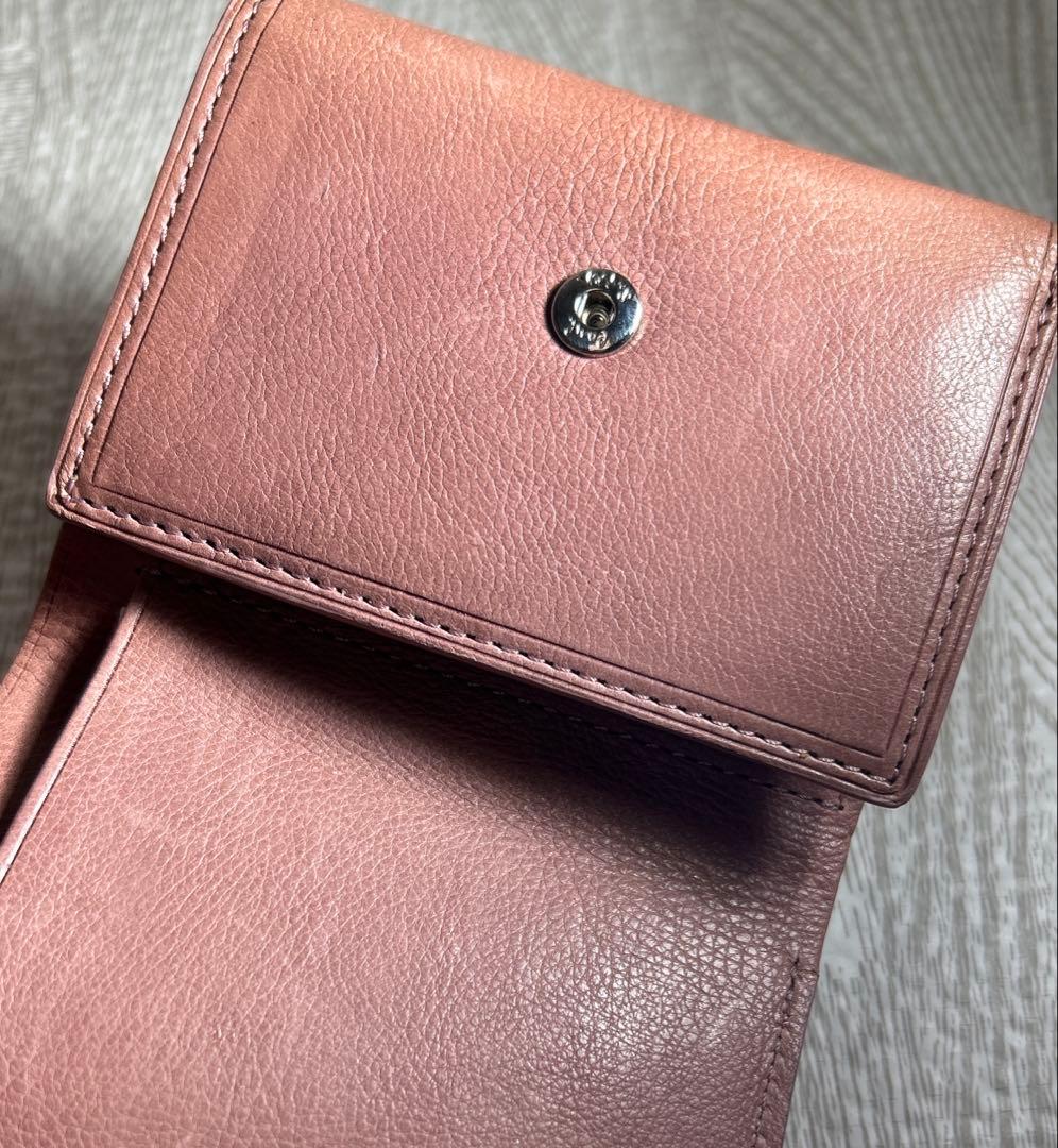 28,600円新品箱付【ポール・スミス】インカスレザー 三つ折りミニ財布