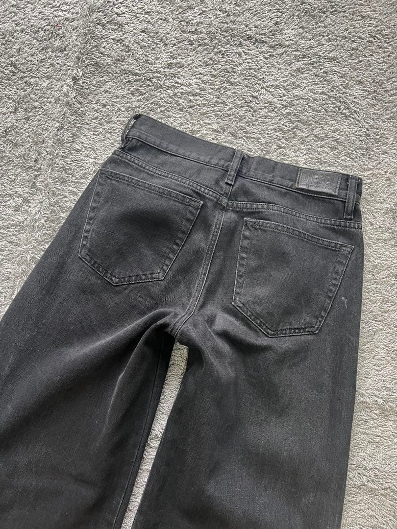 パンツ \"DIESEL\" Black Wide leg Denim