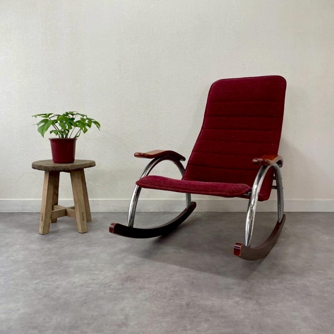 ジャパンヴィンテージ ロッキングチェア ミッドセンチュリー ビンテージ 松田家具 ロッキングチェア ミッドセンチュリーを感じさせる秀逸な