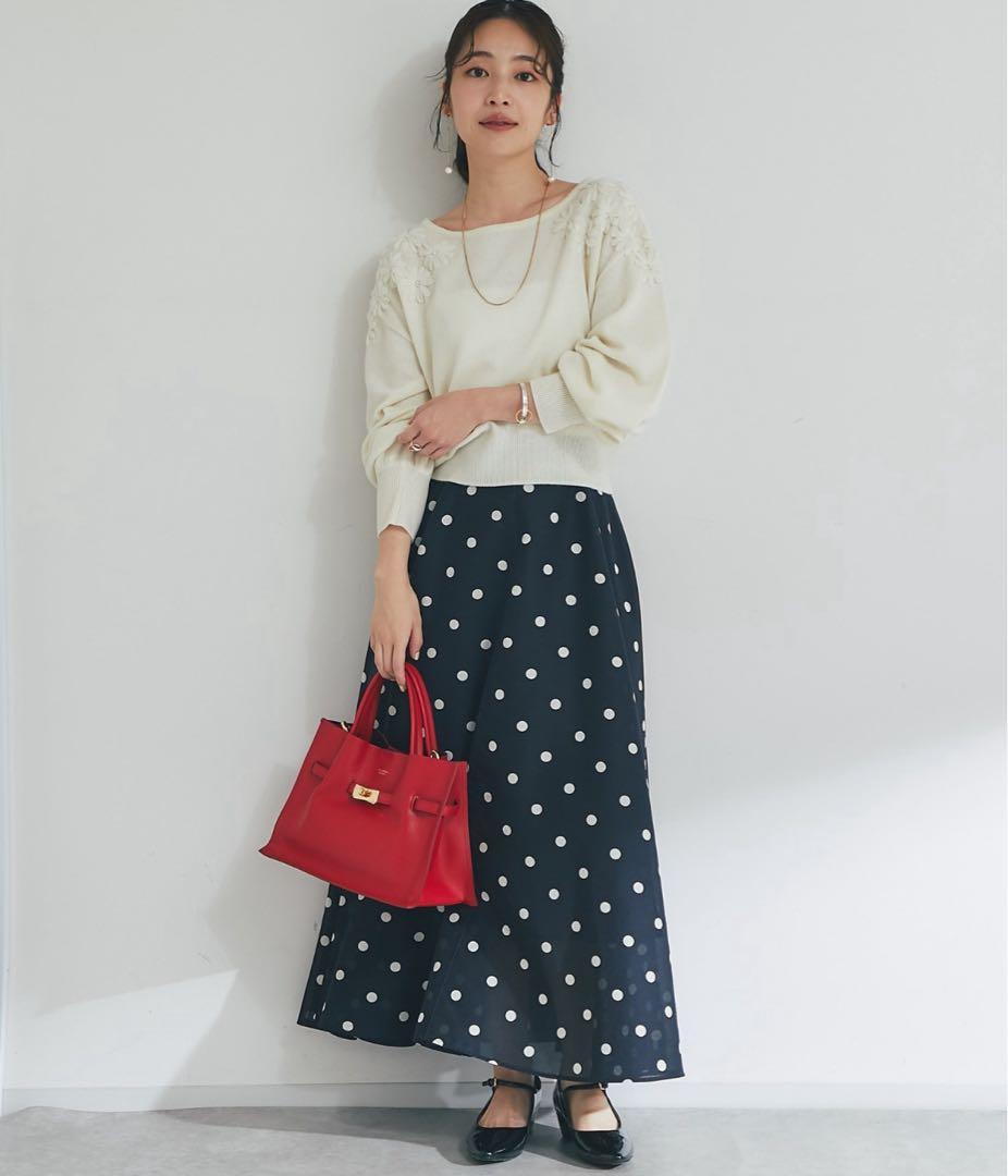 ラブティックボンボン ドットオーガンサーキュラースカート - メルカリ