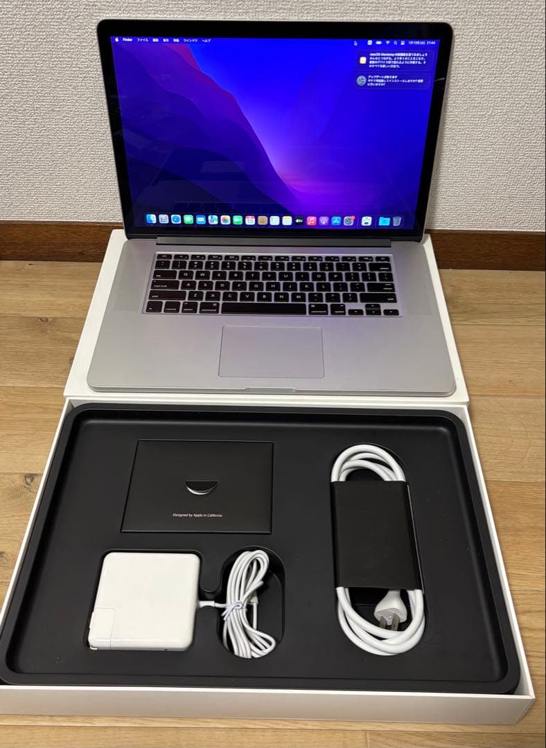 MacBook Pro 15インチ　A1398 256GB Retina 15 Inch MacBook Pro Retina A1398 | 16GB Ram 3.4Ghz Turbo i7 | Monterey