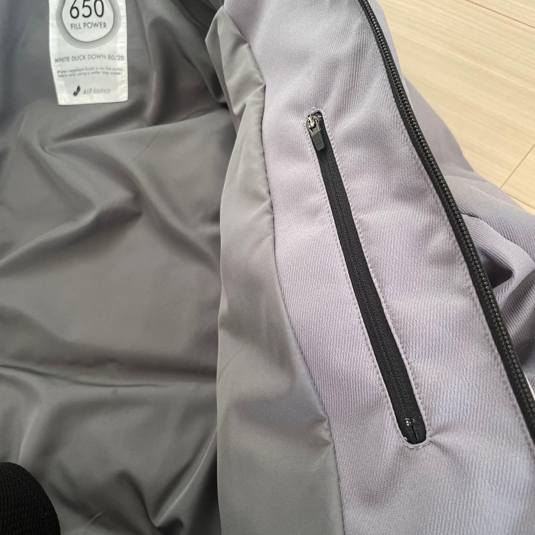 417 EDIFICE ダウンジャケットM グレー 650FP - メルカリ