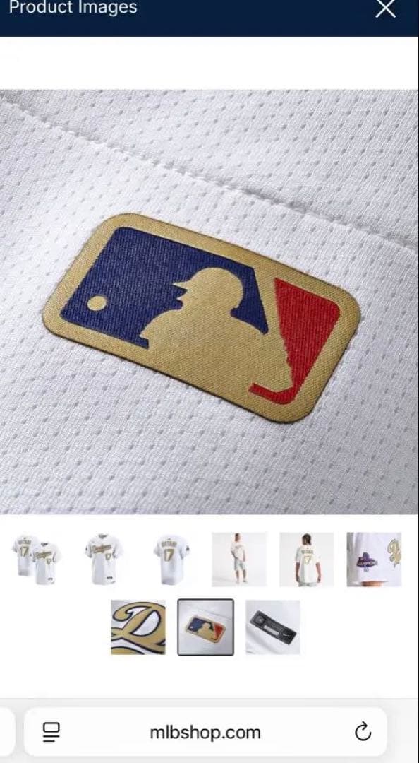 新品 未開封 ドジャース 大谷翔平 17番 ゴールド ユニフォーム メンズ