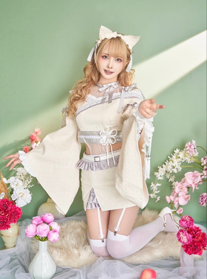 Malymoon リュクスダイヤカット白蛇セットアップ リュクスダイヤカット白蛇セットアップ Malymoon