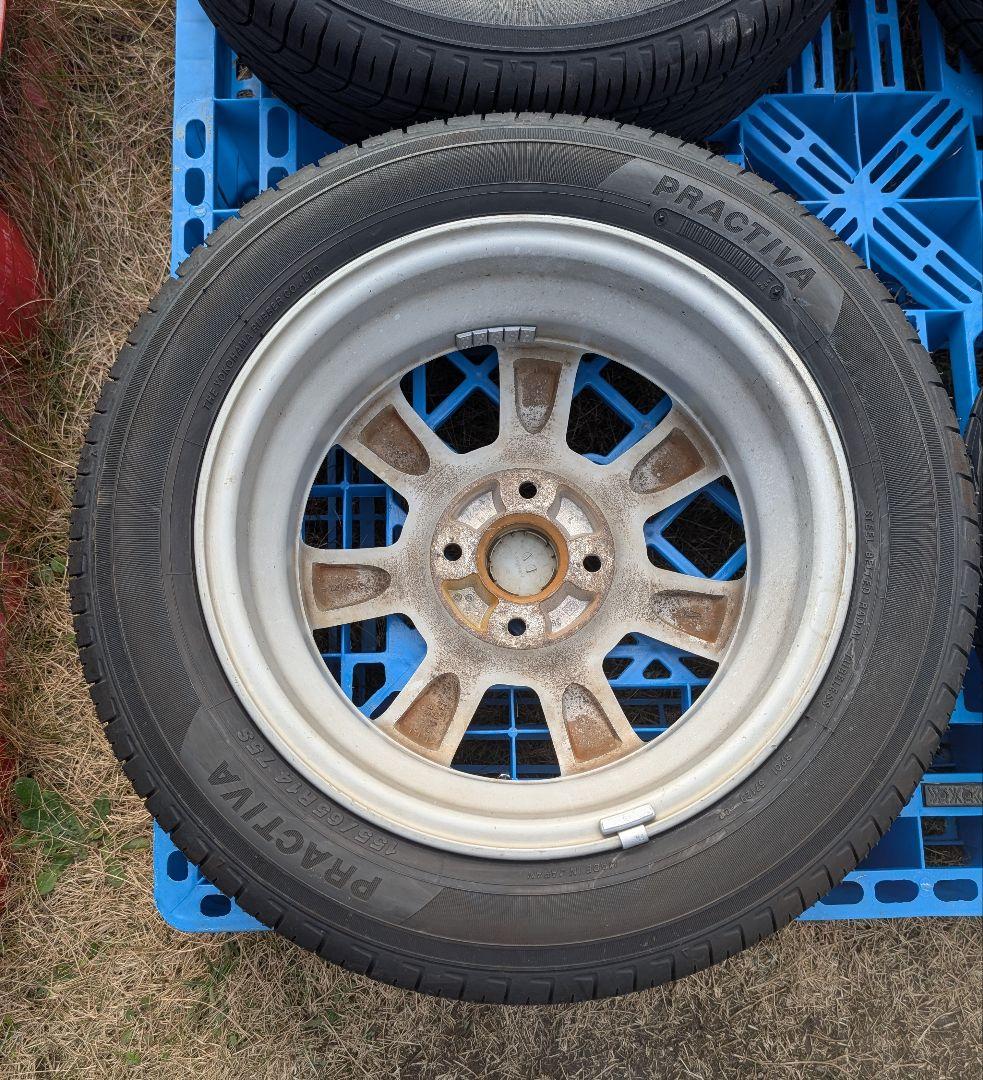 ②中古品 ダイハツタント2024製タイヤ付き純正ホイール4本セットの2