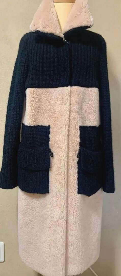 テディベアエコファー ロングコート Women's fake fur long coat jacket エコファー フェイクファー