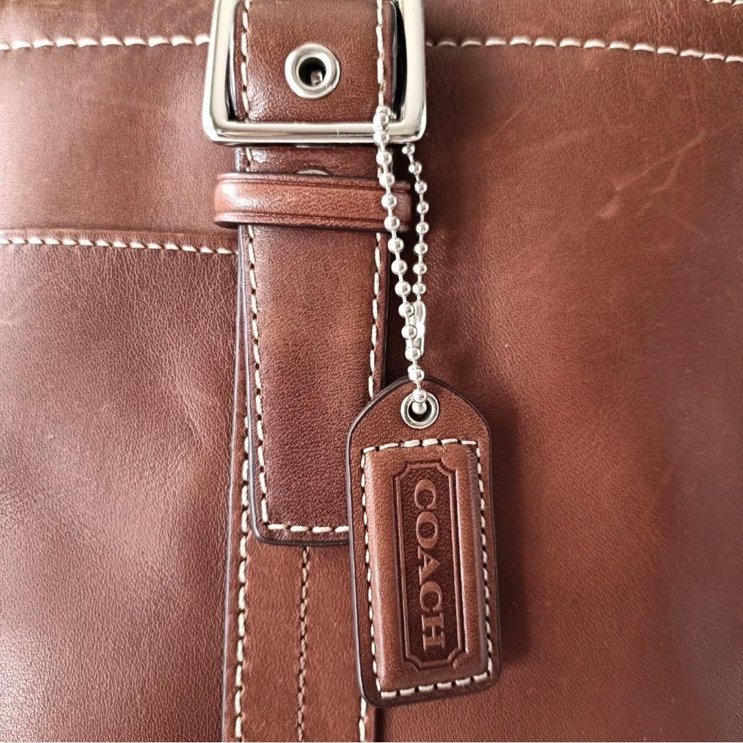 ベッカム様専用】コーチ 本革 レザートートバッグ ブラウン F11201