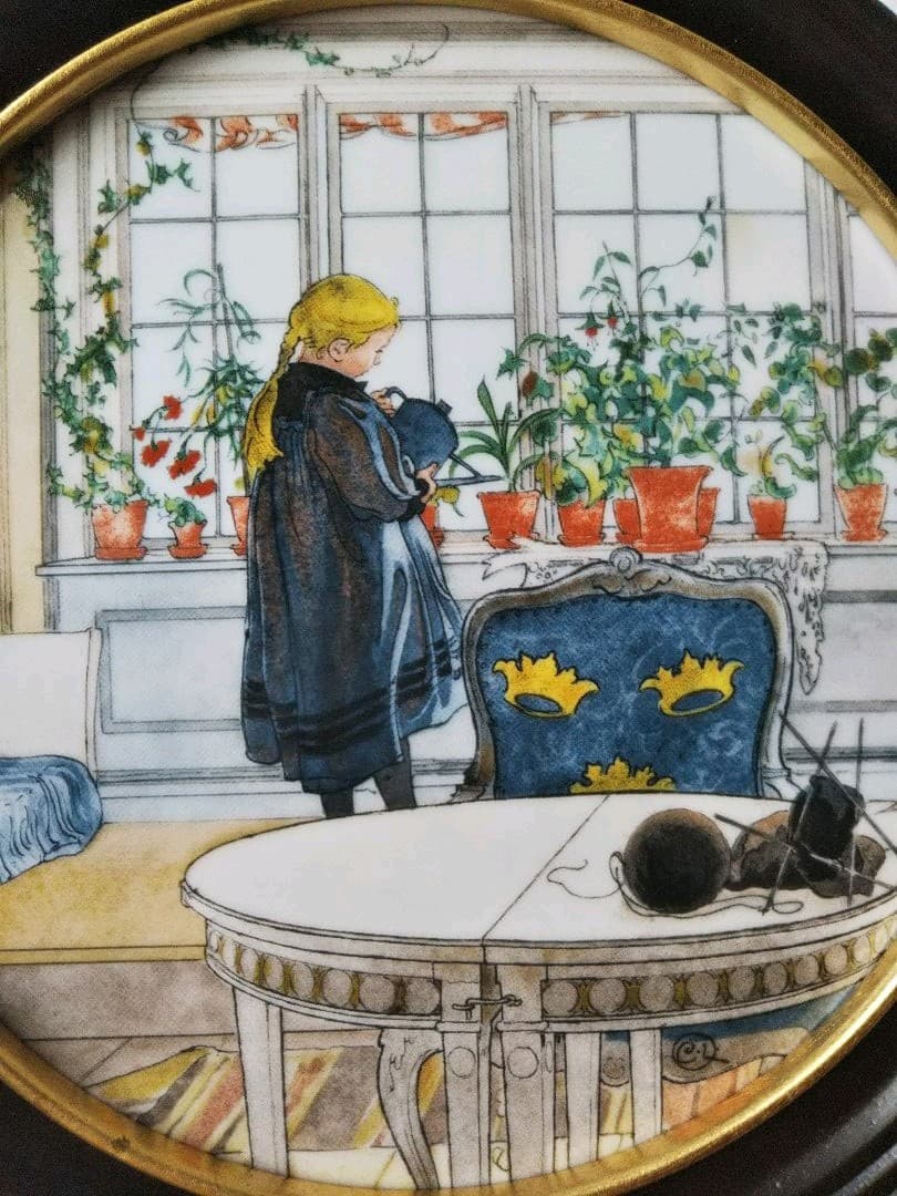 2024 ロイヤルコペンハーゲン カールラーション 陶板画