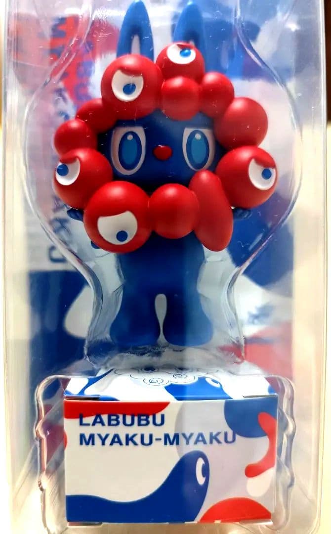 大阪関西万博 ミャクミャク ラブブ ストラップ付 フィギュア【新品】レシート有り 大阪・関西万博 ミャクミャク ×「ラブブ/LABUBU」コラボ ストラップ付