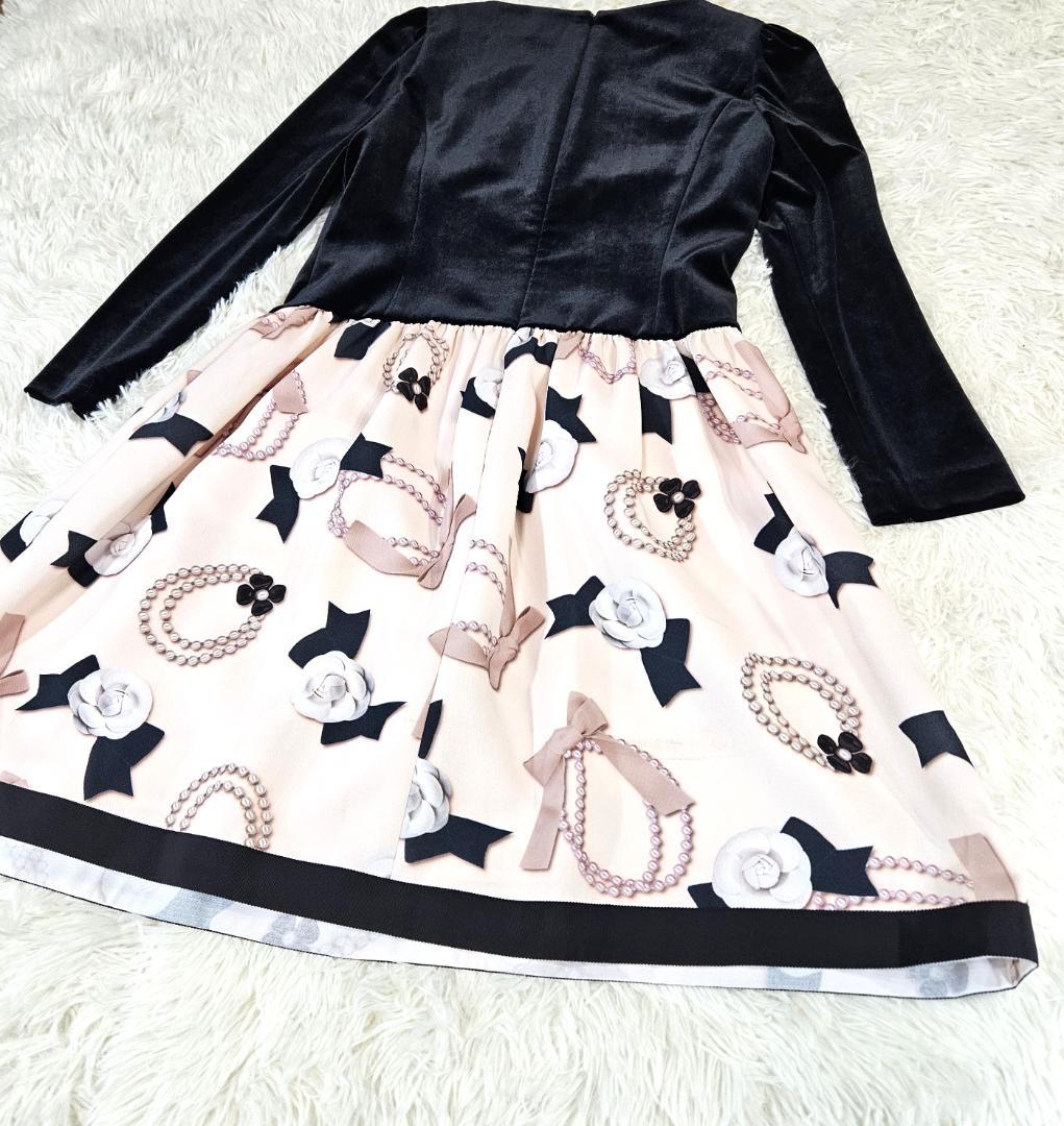 DRIES VAN NOTEN シルク ウール 総柄 パッチワーク ドレス ドリス