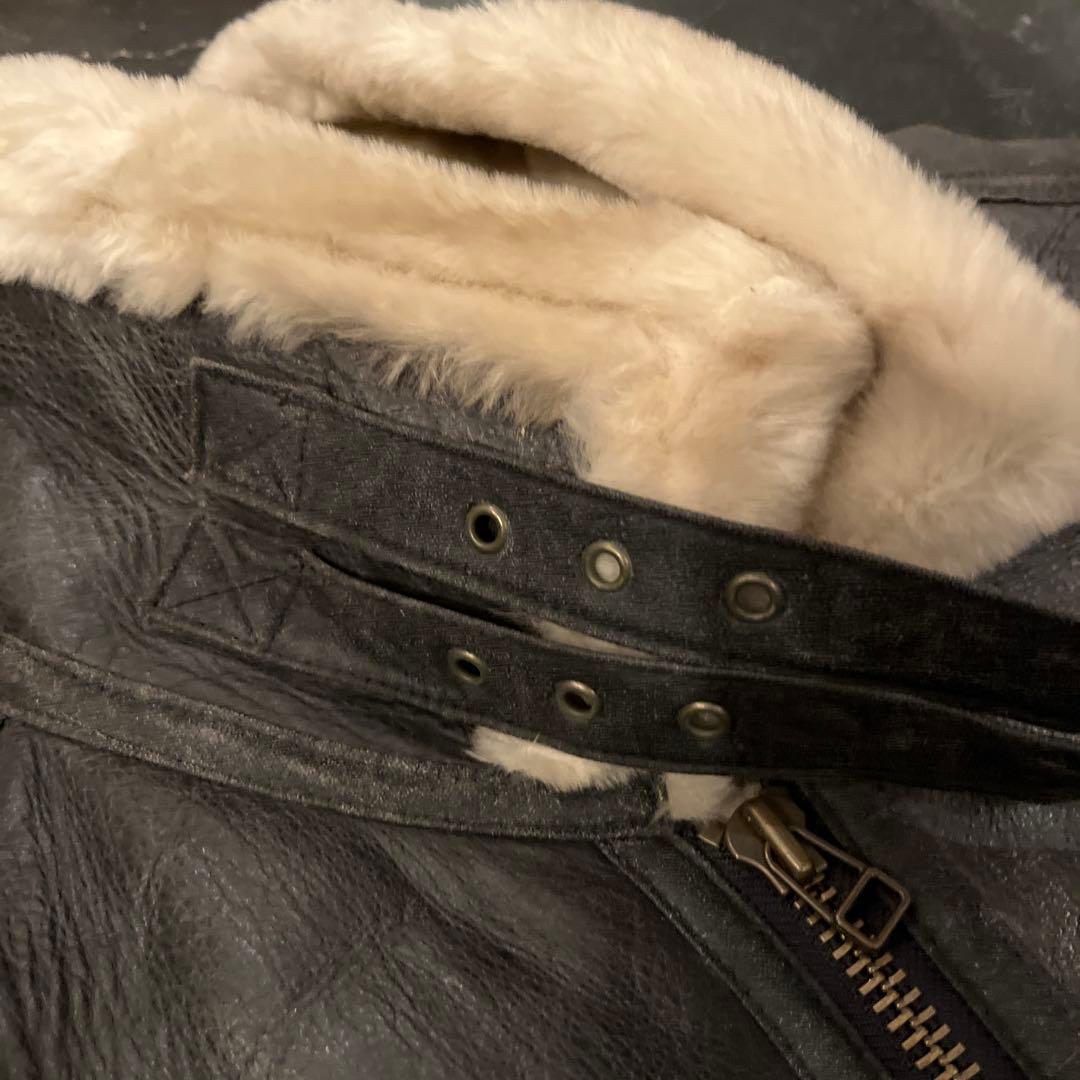 SUNTORY BOSS ムートンジャケット B-3 牛革 XL 2000年限定 - メルカリ